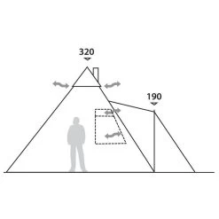 Robens Kiowa 10 Person Tipi Tent -Vango Camp Essentials go 044108 g