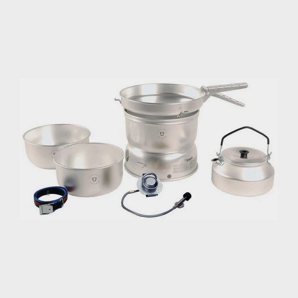 Trangia 25-2 GB Stove With Alloy Pans, Kettle & Gas Burner 1 Trangia 25-2 GB Stove With Alloy Pans, Kettle & Gas Burner
