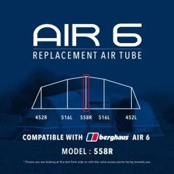 Air 6 Replacement Air Tube (Middle - 558R) -Vango Camp Essentials go 190075 z