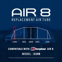 Air 8 Replacement Air Tube (Front 534R) -Vango Camp Essentials go 190081 z