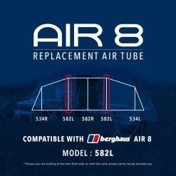 Air 8 Replacement Air Tube (582L) -Vango Camp Essentials go 190083 z
