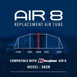 Air 8 Replacement Air Tube (582R) -Vango Camp Essentials go 190085 z
