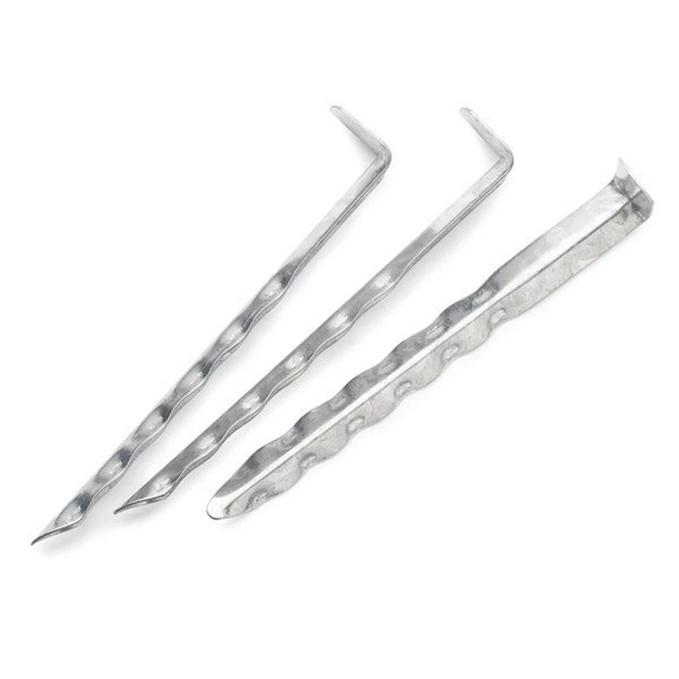 Ripple Angle 7 Inch Steel Camping Pegs 1 Ripple Angle 7 Inch Steel Camping Pegs