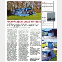 Vanguard Eclipse 8 Premium Family Tent -Vango Camp Essentials go 329225 c