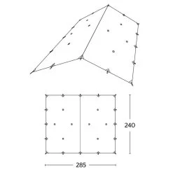 Bush Pro Tarp 14 Bush Pro Tarp -Vango Camp Essentials go 329229 g