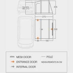 Vango Kilda Low Driveaway Van Awning -Vango Camp Essentials go 331017 e