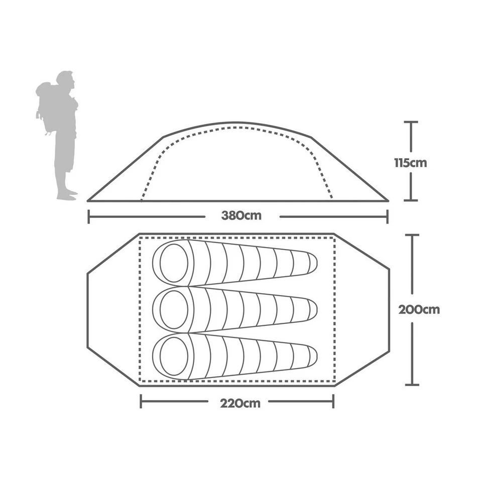 Berghaus Grampian 3 Tent 2 Berghaus Grampian 3 Tent - Image 2