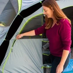 Coleman Meadowood 4 Person Large Tent With Blackout Bedrooms -Vango Camp Essentials go 409171 h